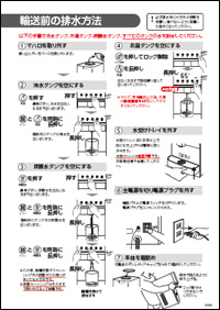 Mahalo Health Server
輸送前の排水方法